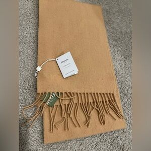 Johnston’s Scottish Lambswool Scarf in Camel
